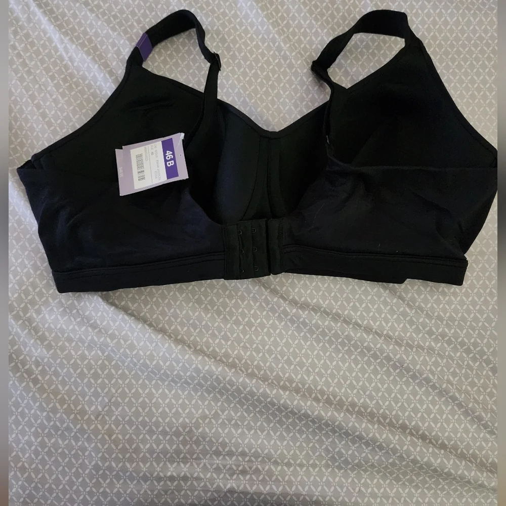 New Catherines 46B Full Coverage Smooth No Wire Bra Black Wireless